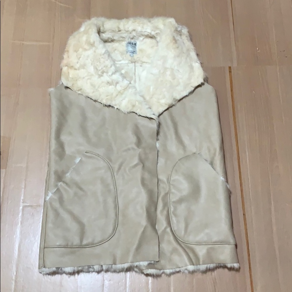 Zara leather warm jacket